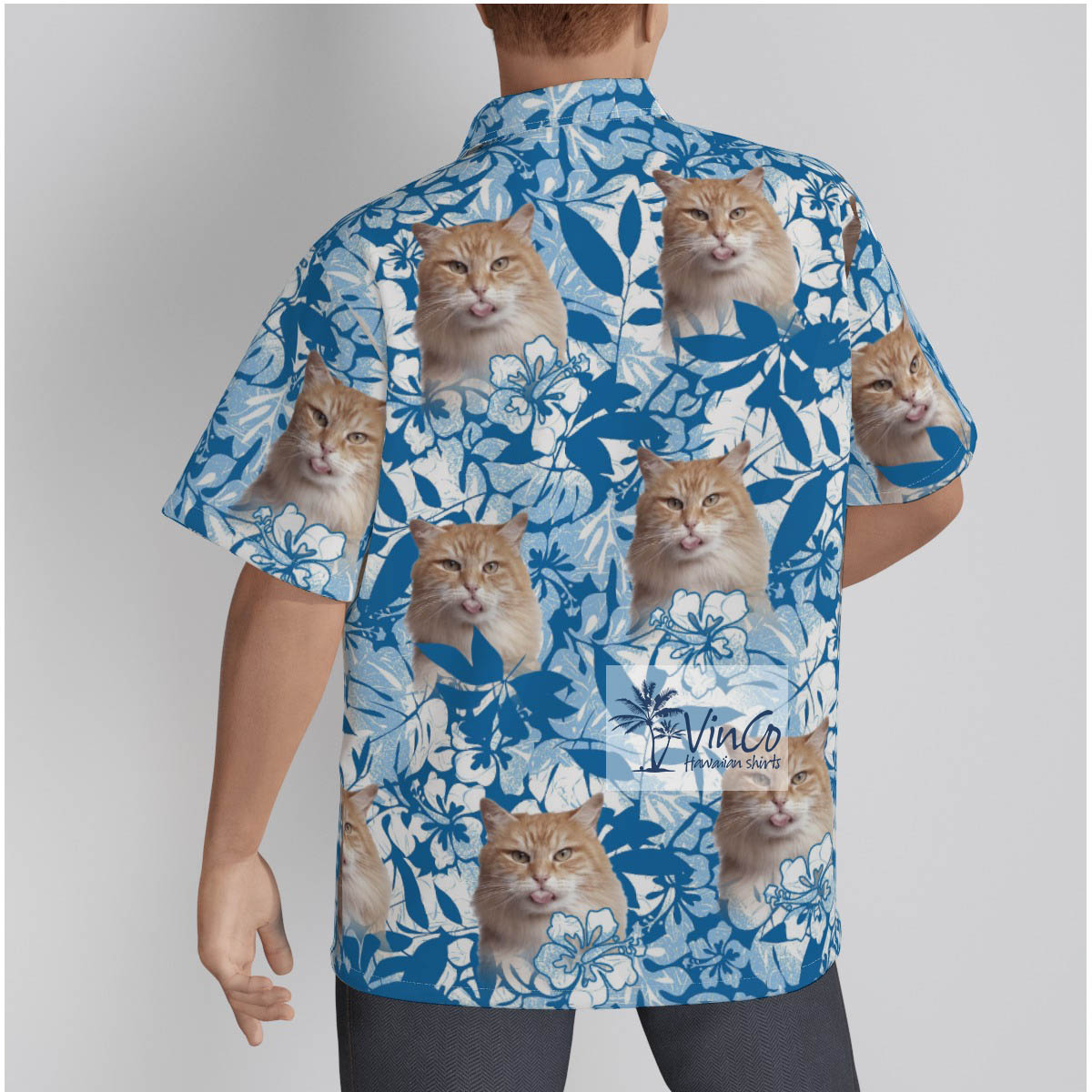Custom Cat Hawaiian Shirts With Multiple Faces