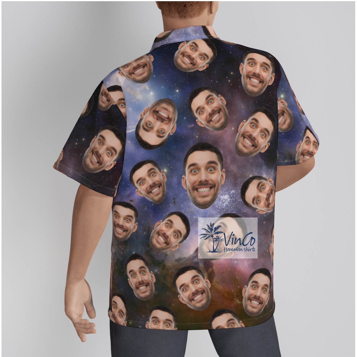 Hilarious Custom Galaxy Hawaiian Shirt With Multiple Faces