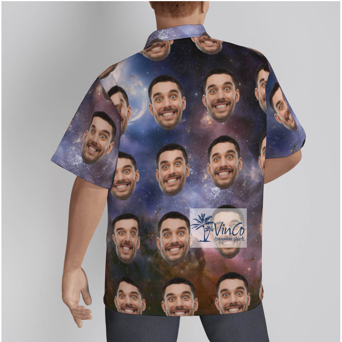 Funny Custom Hawaiian Shirt With Multiple Faces For Men