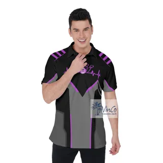 Custom Name Men's Bowling Shirt