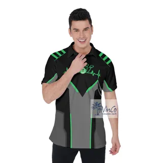 Bowling Hawaiian Polo Shirt With Custom Name And Team Name