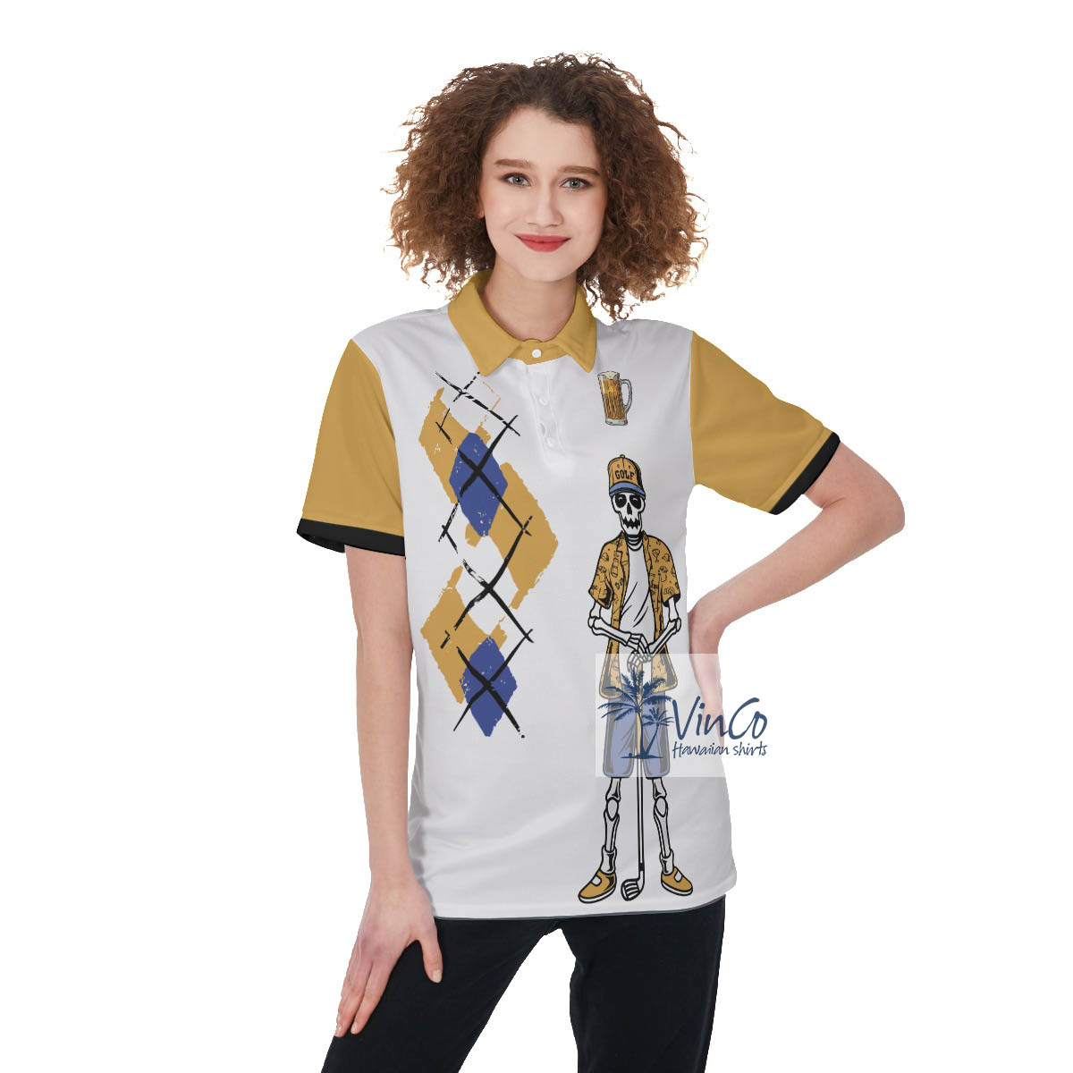 Funny Women's Beer Golf Shirt - variant image 1