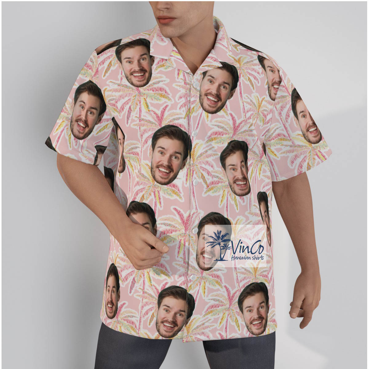 Personalized Face Aloha Shirt For Men - variant image 1