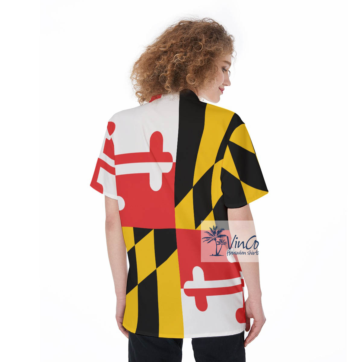 Maryland Flag Shirt Hawaiian Shirt For Women