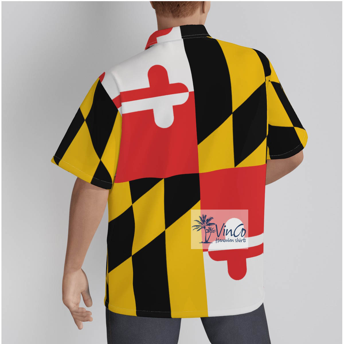 100% Cotton Maryland Hawaiian Shirt For Men