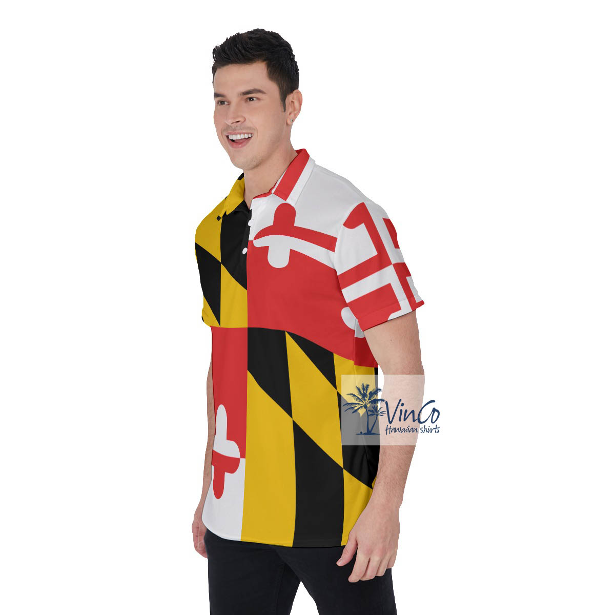 Maryland Hawaiian Polo Golf Shirt For Men