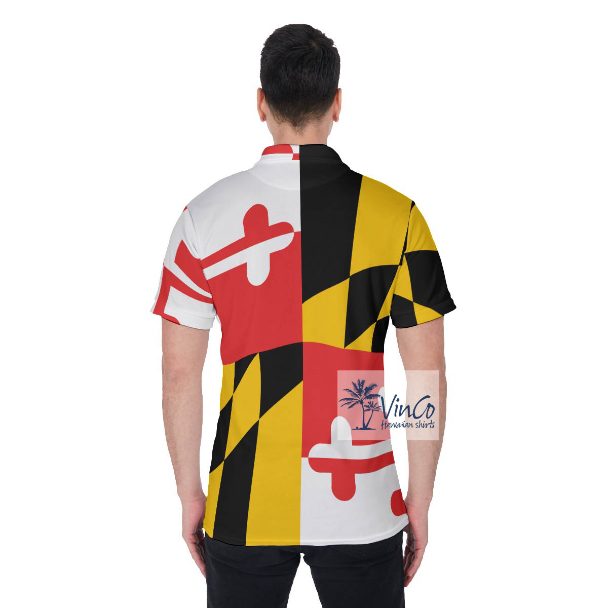 Maryland Hawaiian Polo Golf Shirt For Men