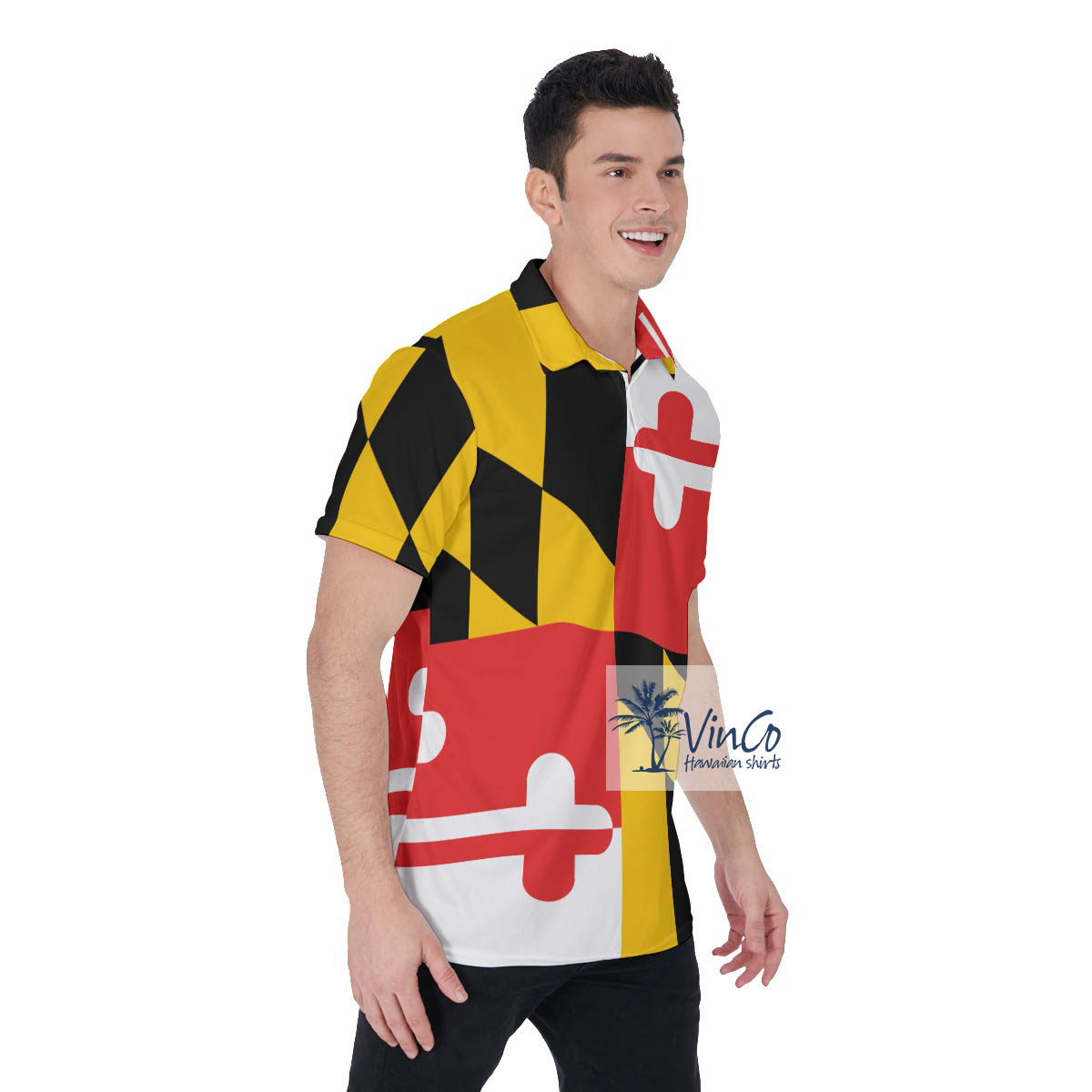 Maryland Hawaiian Polo Golf Shirt For Men