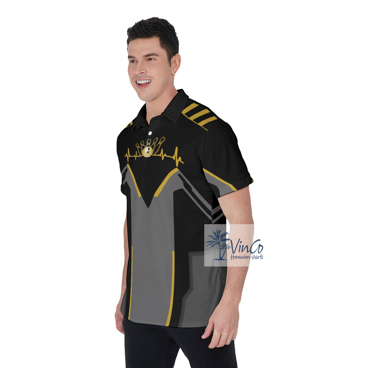 Men's Bowling Shirt With Custom Name