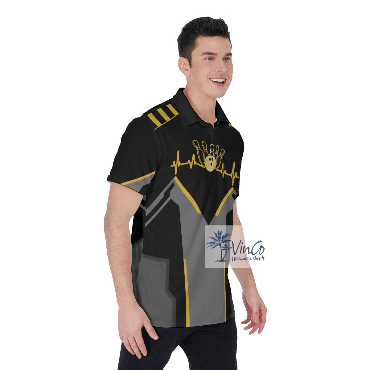 Men's Bowling Shirt With Custom Name