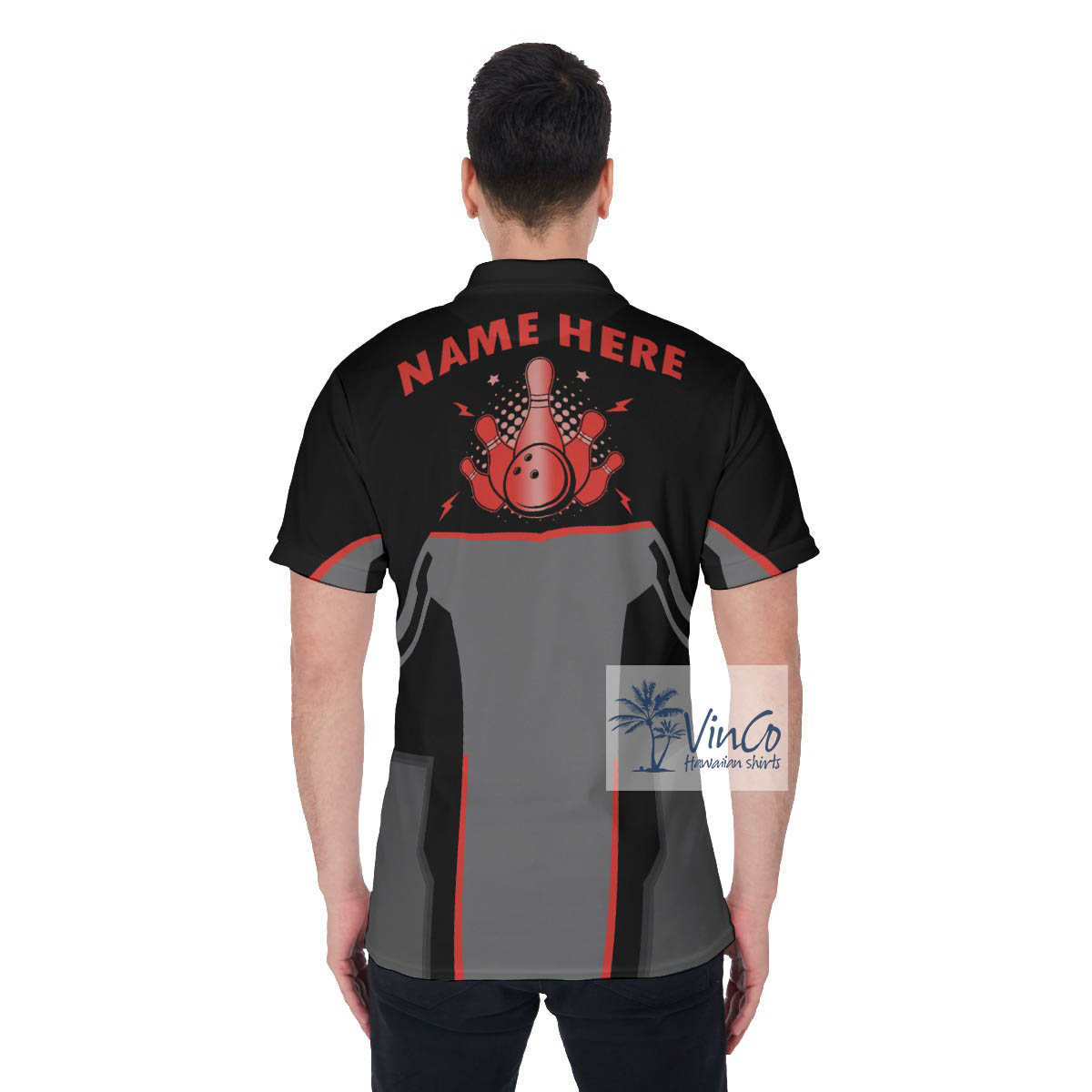 Personalized Bowling Heartbeat Team Bowlers Shirt With Name
