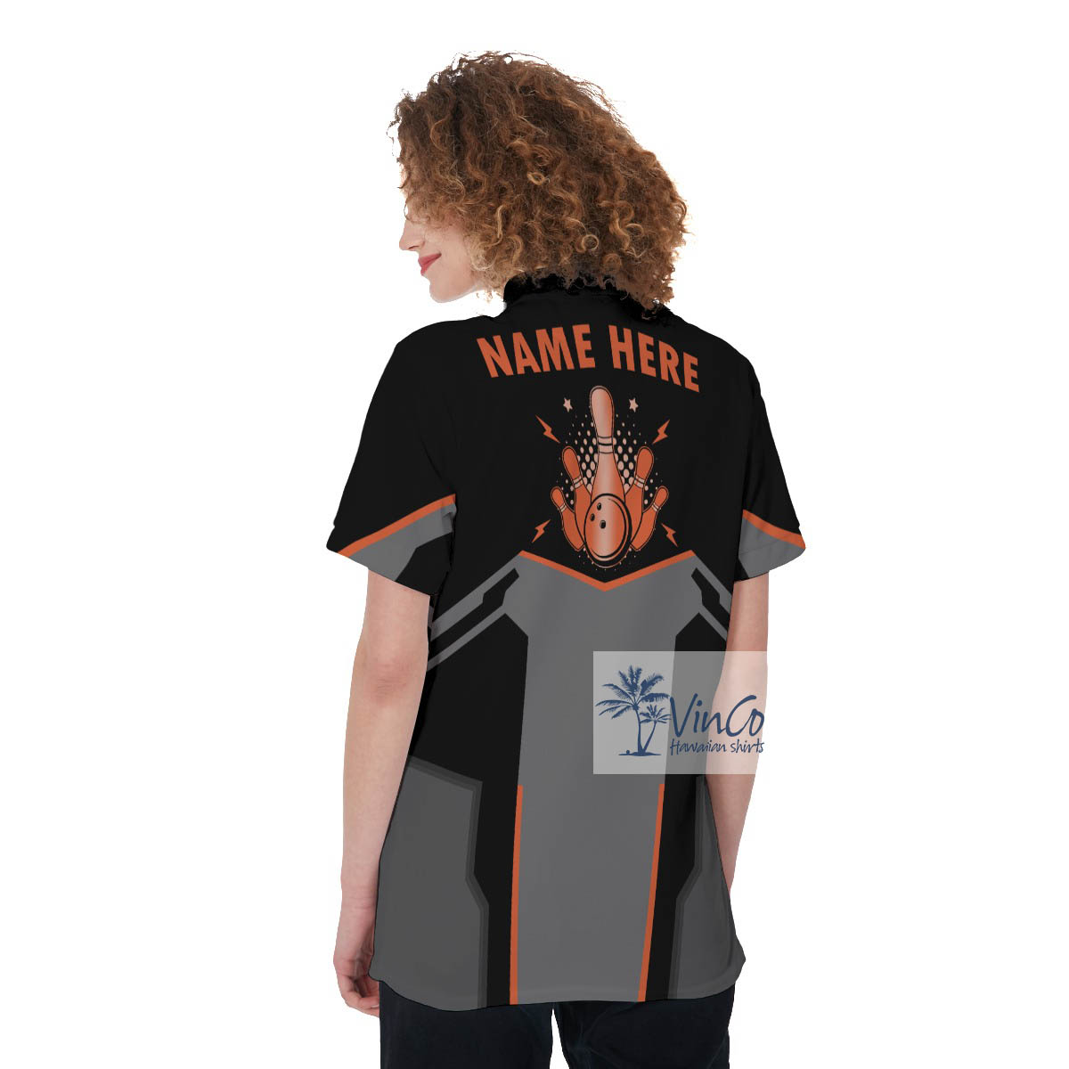Women's Bowling Shirt With Custom Name And Team Name