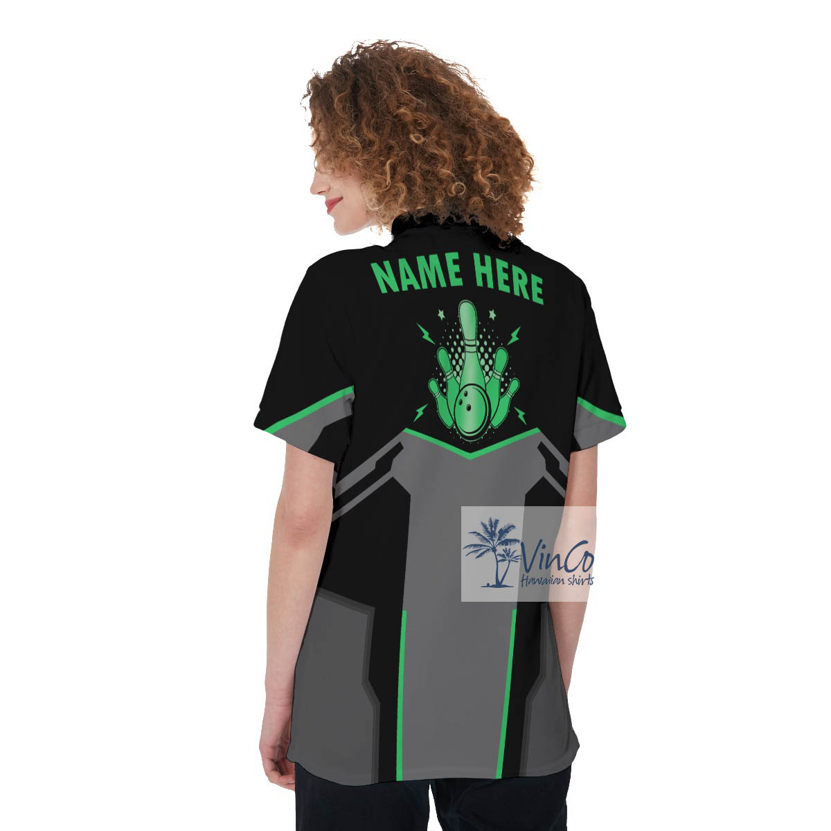 Custom Name And Team Name Bowling Women's Polo Shirt