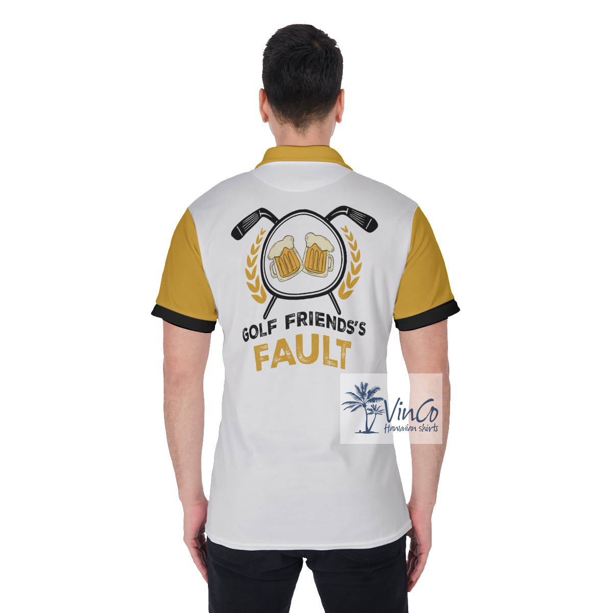 Funny Golf Friends's Fault Beer Golf Shirt With Custom Name