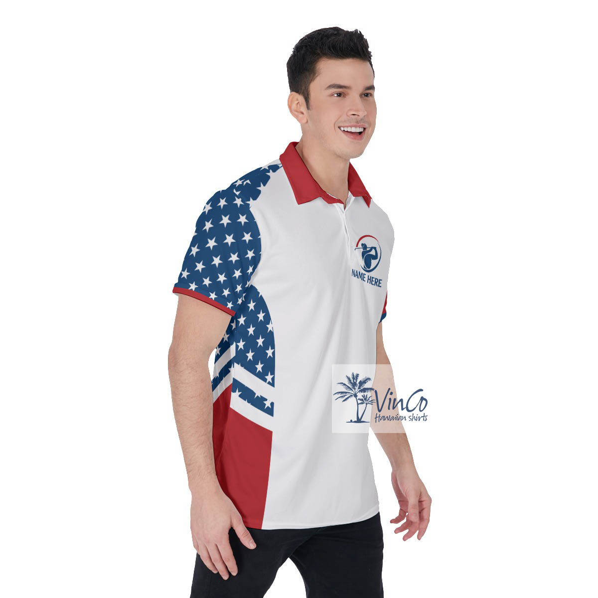 Swing Swear Drink Repeat Funny Golf Shirt For Men