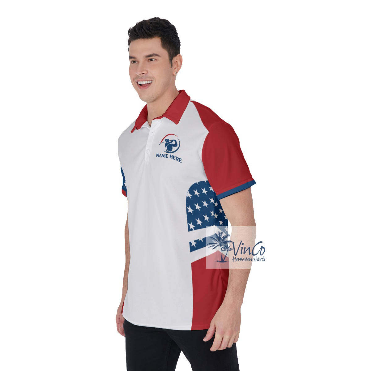 Swing Swear Drink Repeat Funny Golf Shirt For Men