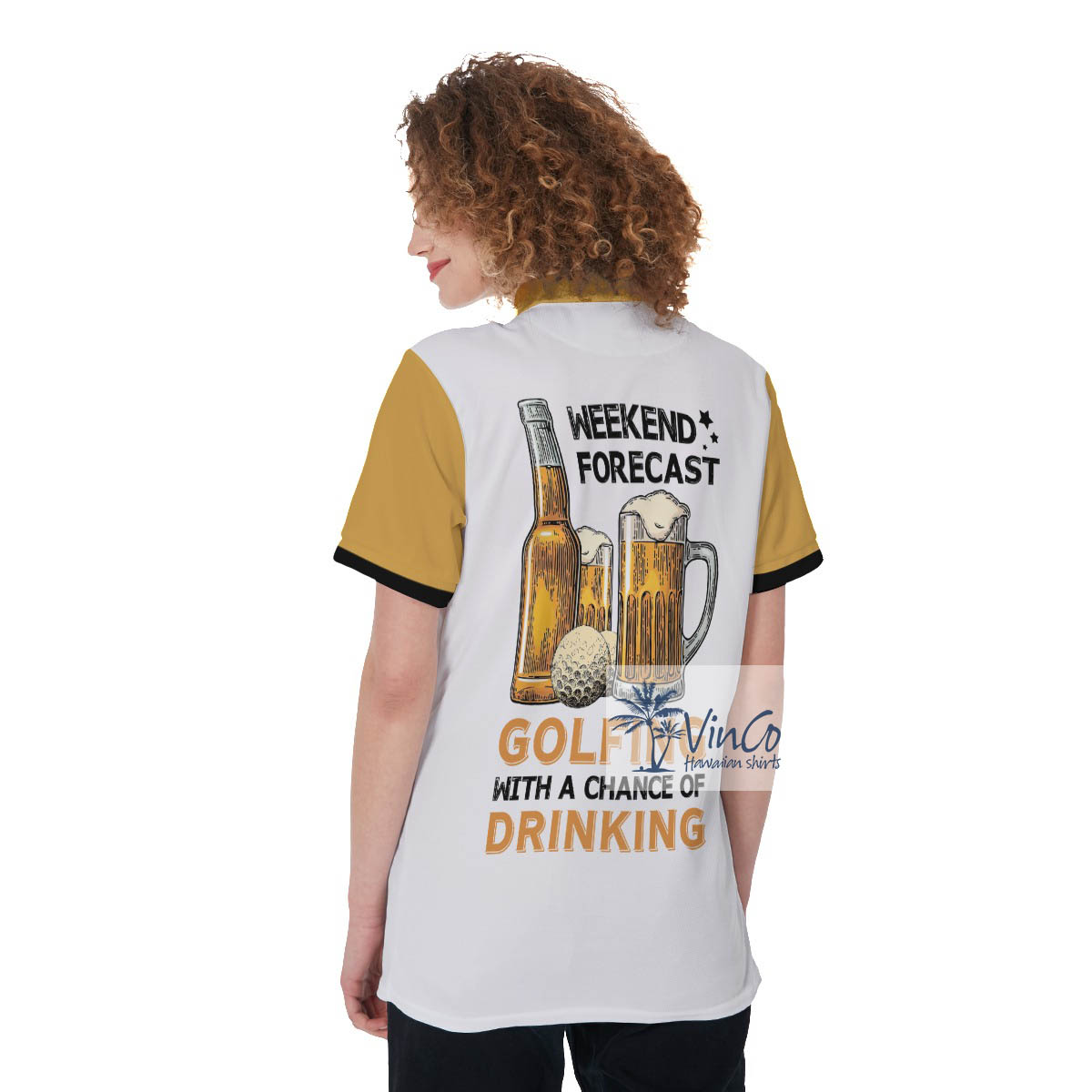 Funny Women's Beer Golf Shirt