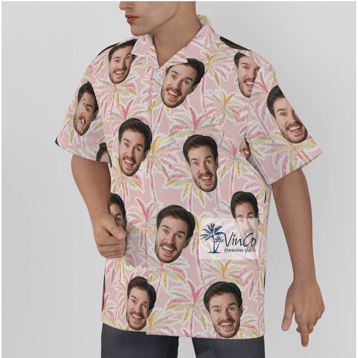 Personalized Face Aloha Shirt For Men