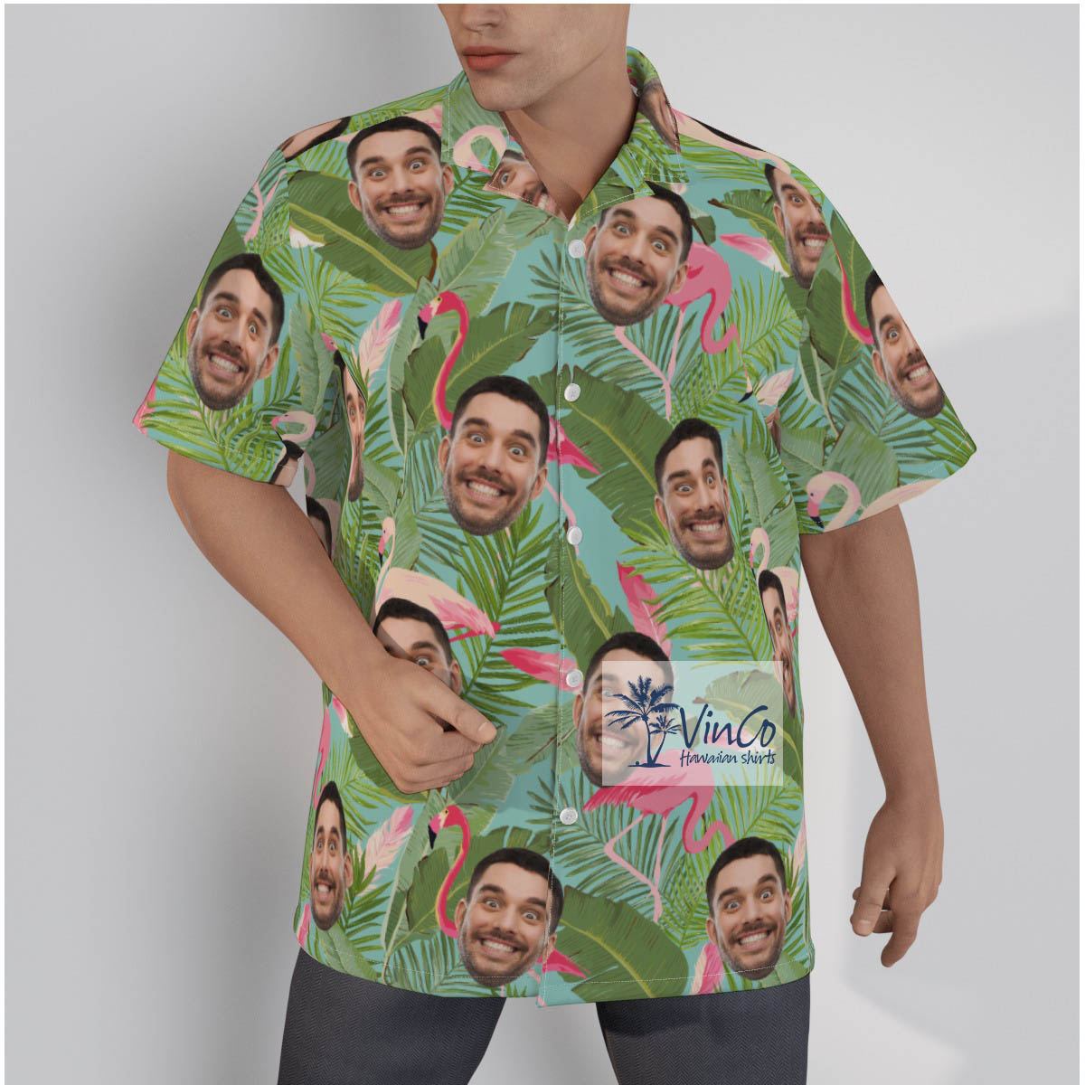 Floral Custom Hawaiian Shirt Face With Multiple Faces - variant image 1