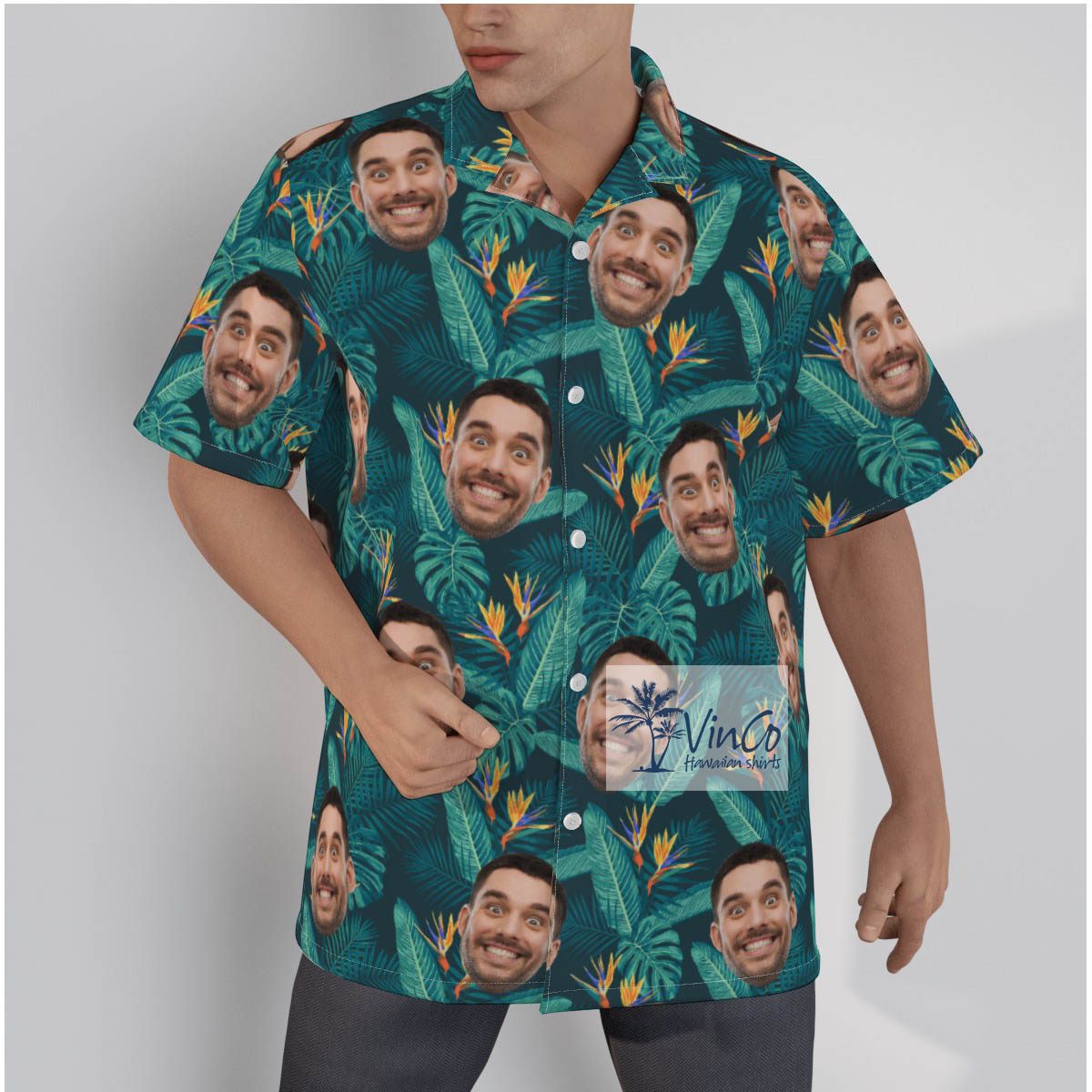 Tropical Hawaiian Shirt With Your Face - variant image 1