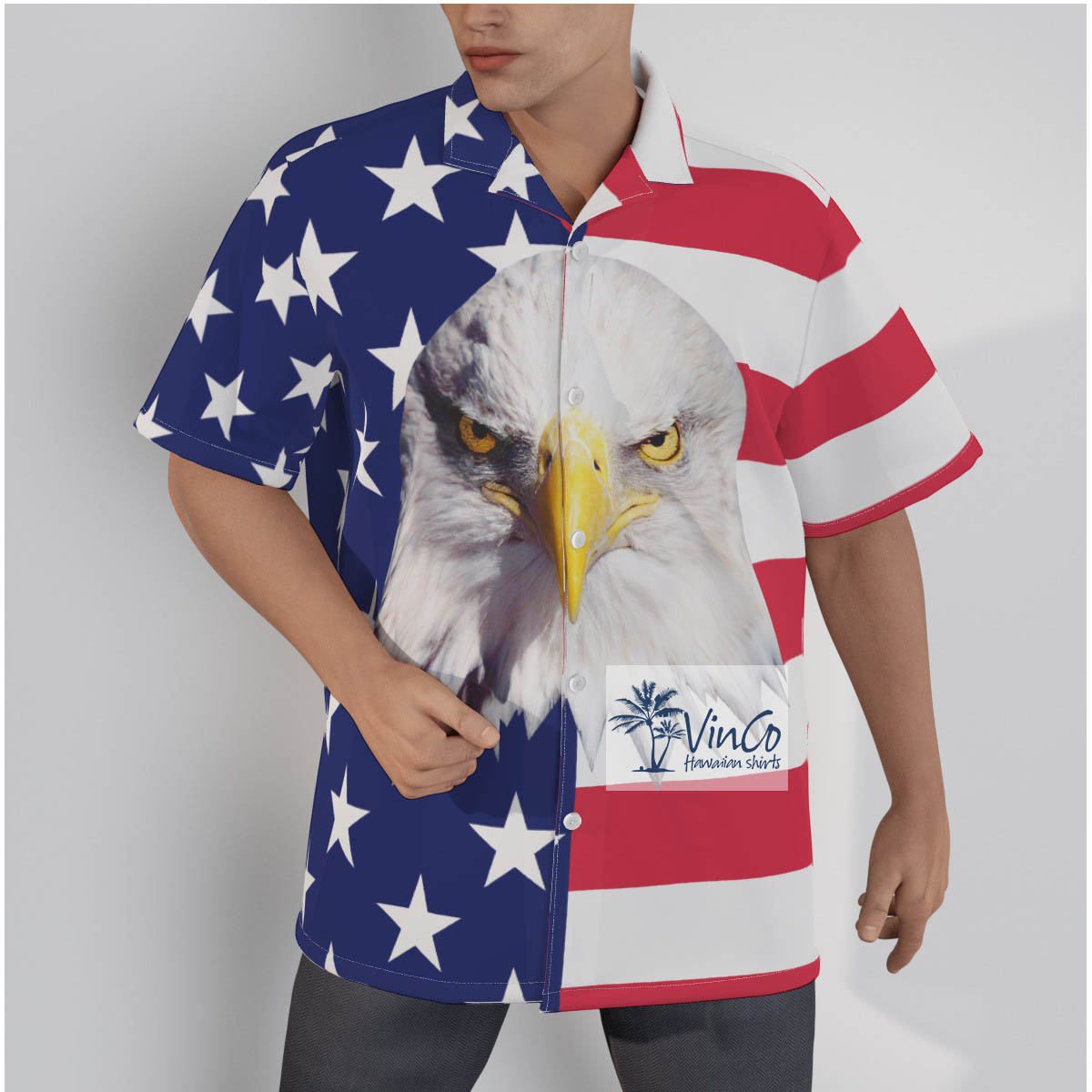 American Eagle Cotton Hawaiian Shirt For Men