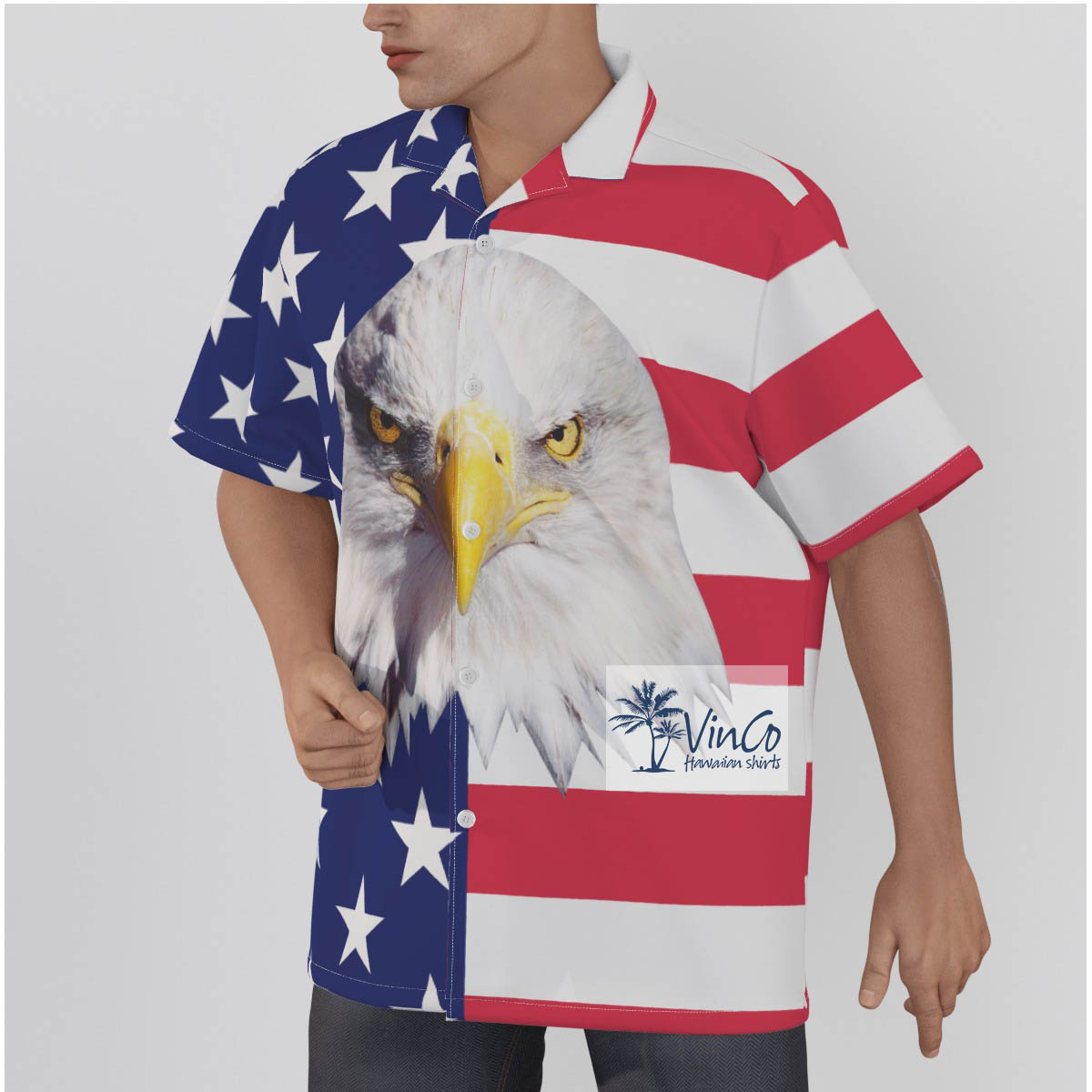 American Eagle Cotton Hawaiian Shirt For Men