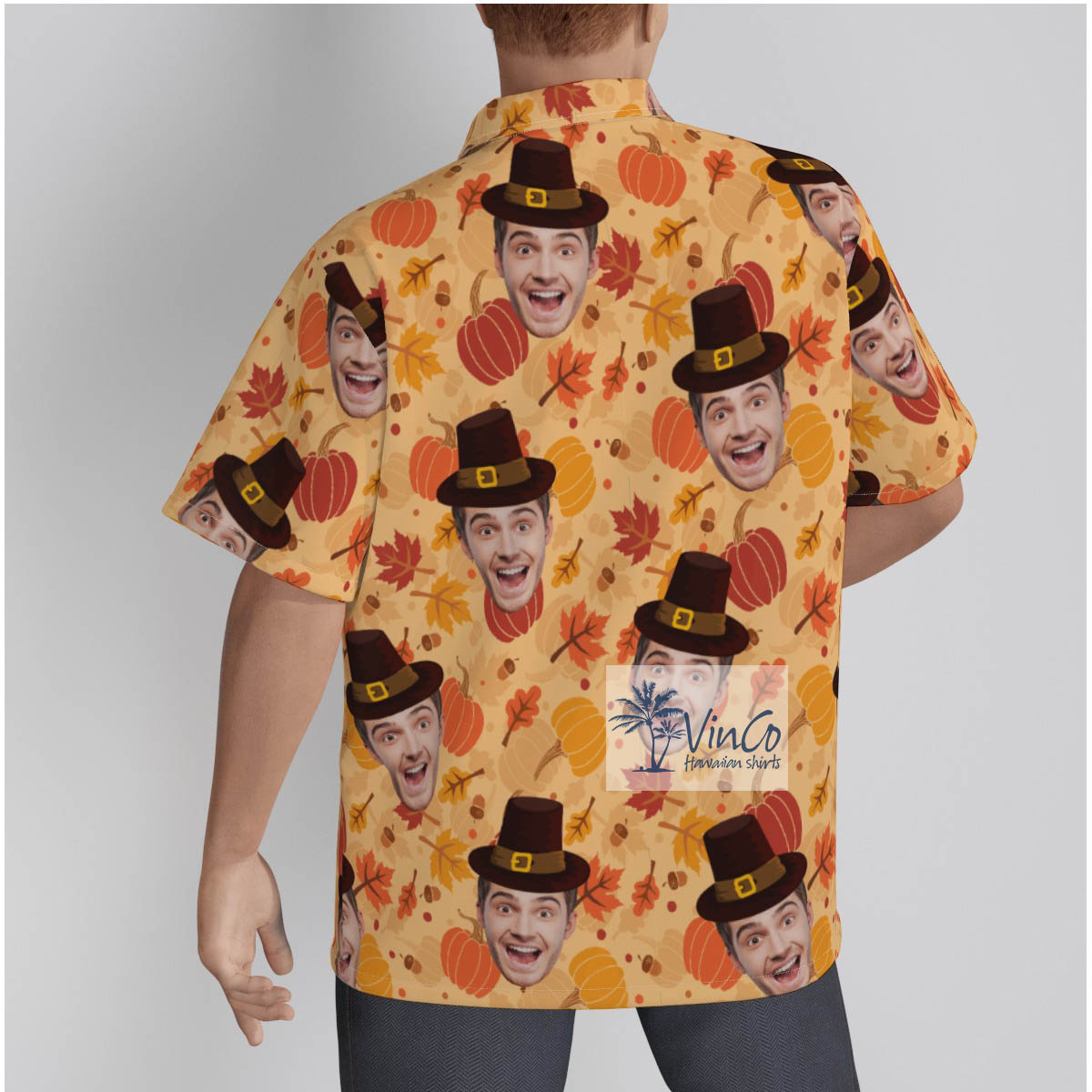 Custom Face Pumpkins Hawaiian Shirt