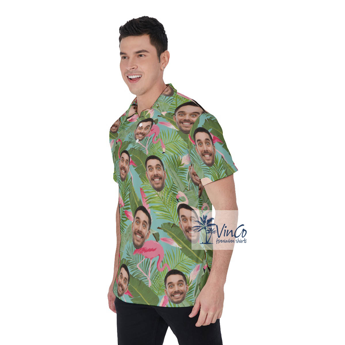 Tropical Custom Hawaiian Polo Golf Shirt For Men