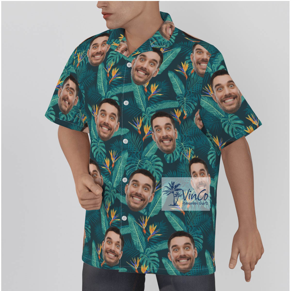 Tropical Hawaiian Shirt With Your Face