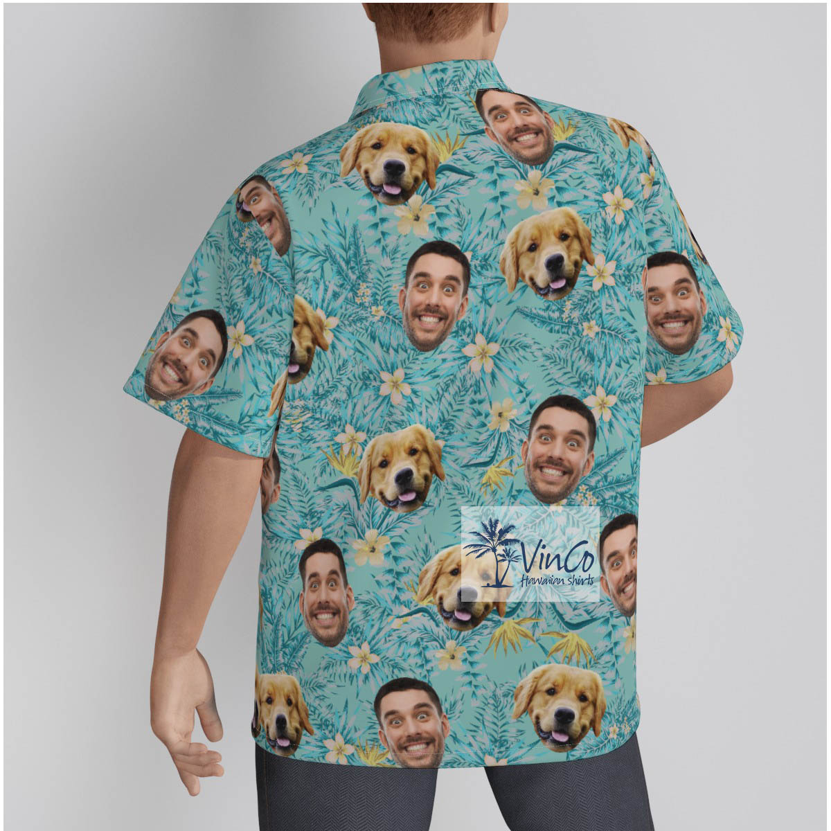 Your Face Tropical Collar Shirt All Over Print Hawaiian Shirt