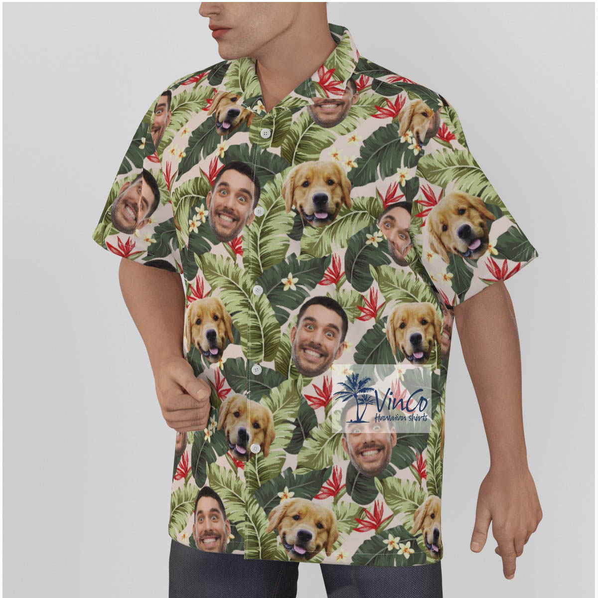 Personalized Photo Faces Aloha Shirt For Summer