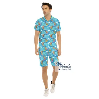 Funny Capybara Summer Hawaiian Shirt Set For Beach Vacation