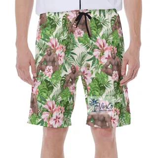 Funny Barry Wood Aloha Swim Trunks For Beaches