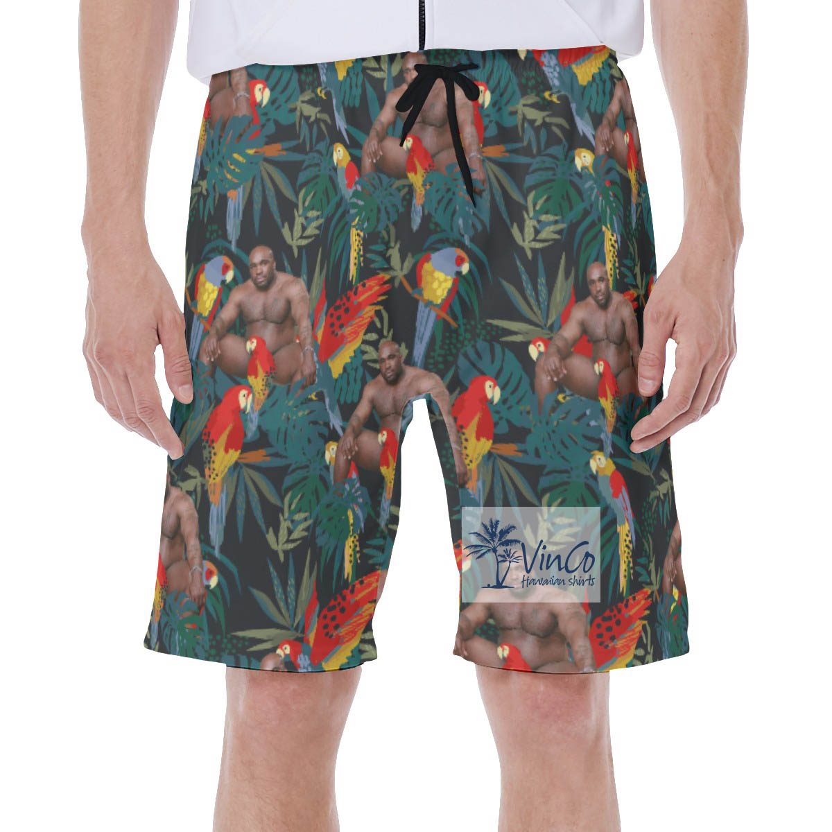 Cool Barry Wood Summer Swim Shorts For Men - variant image 1
