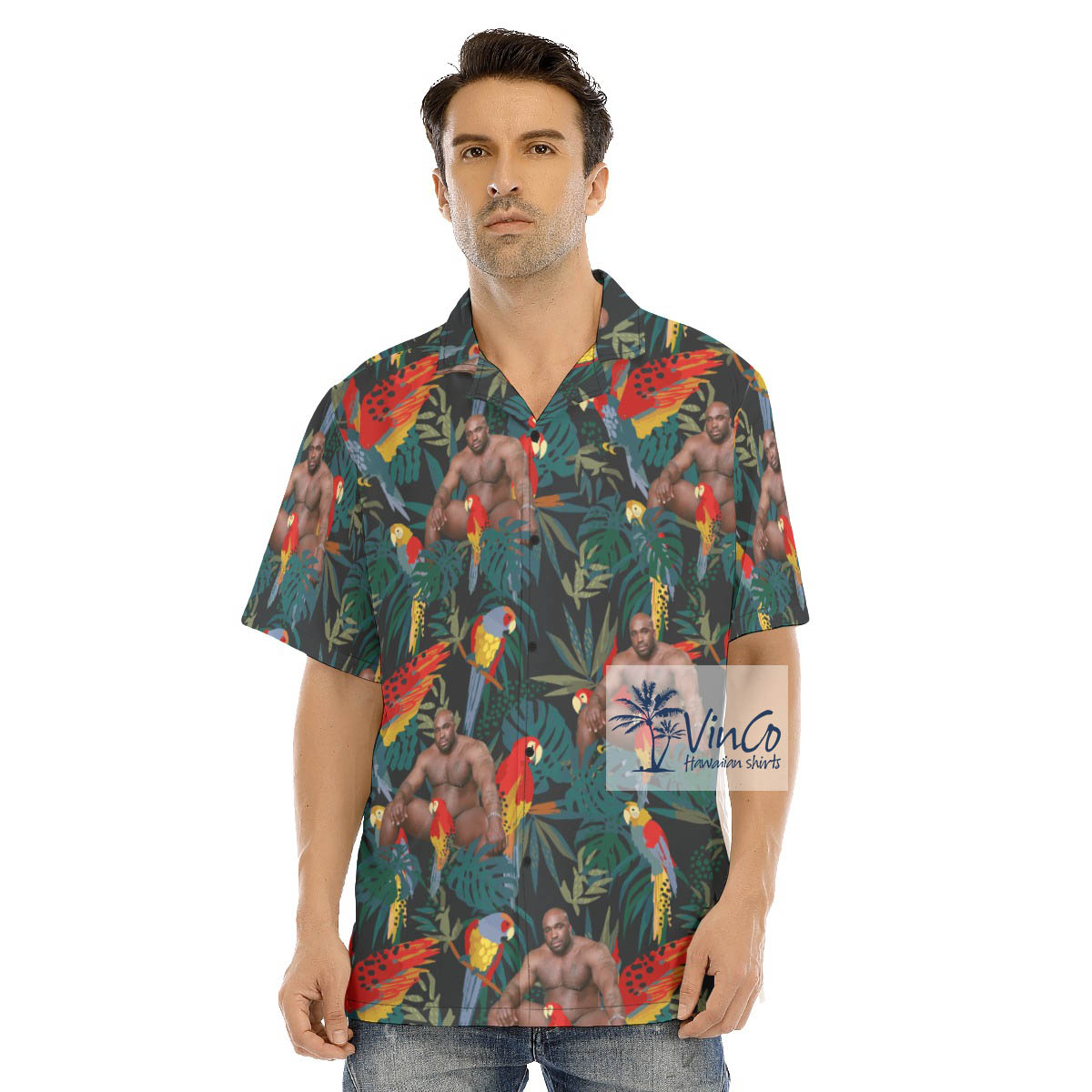 Unique Barry Wood Tropical Button Shirt For Men - variant image 1
