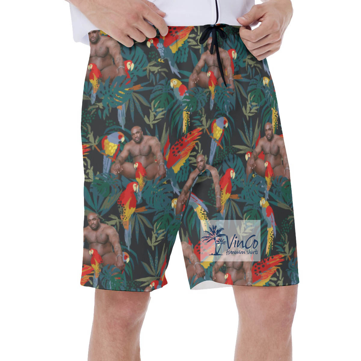 Cool Barry Wood Summer Swim Shorts For Men