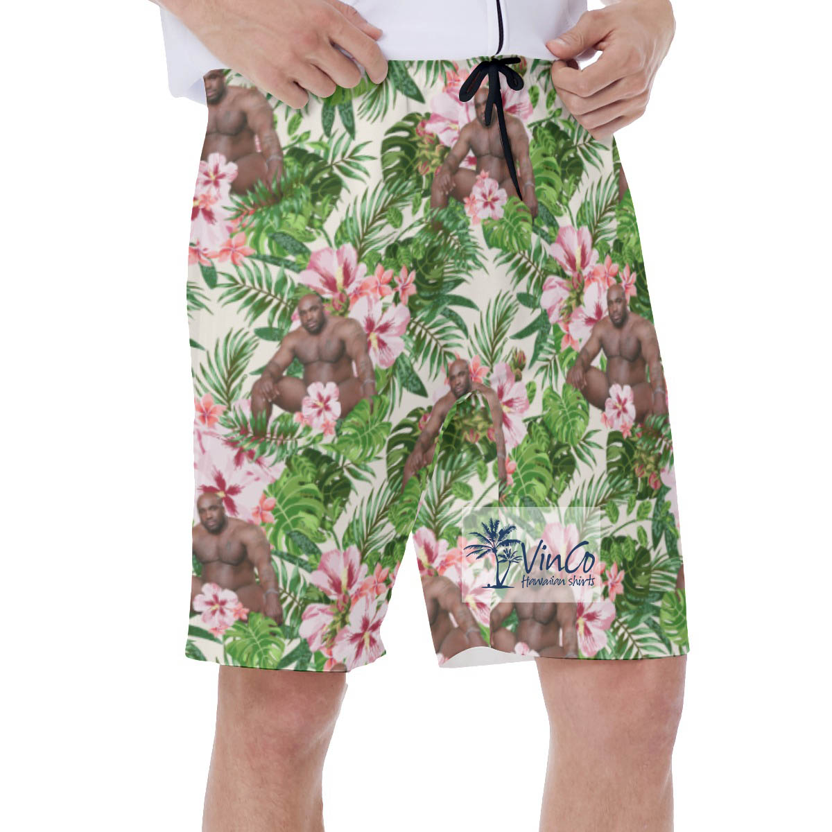 Funny Barry Wood Aloha Swim Trunks For Beaches