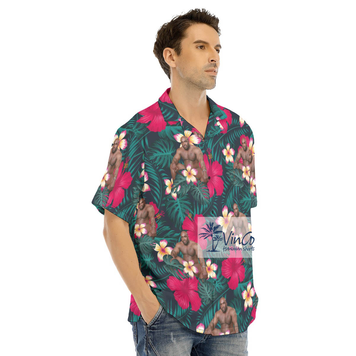 Barry Wood Floral Hawaiian Shirt For Men
