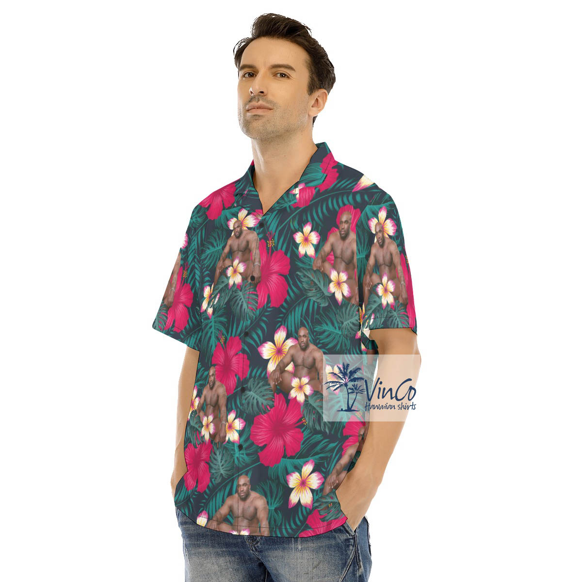 Barry Wood Floral Hawaiian Shirt For Men