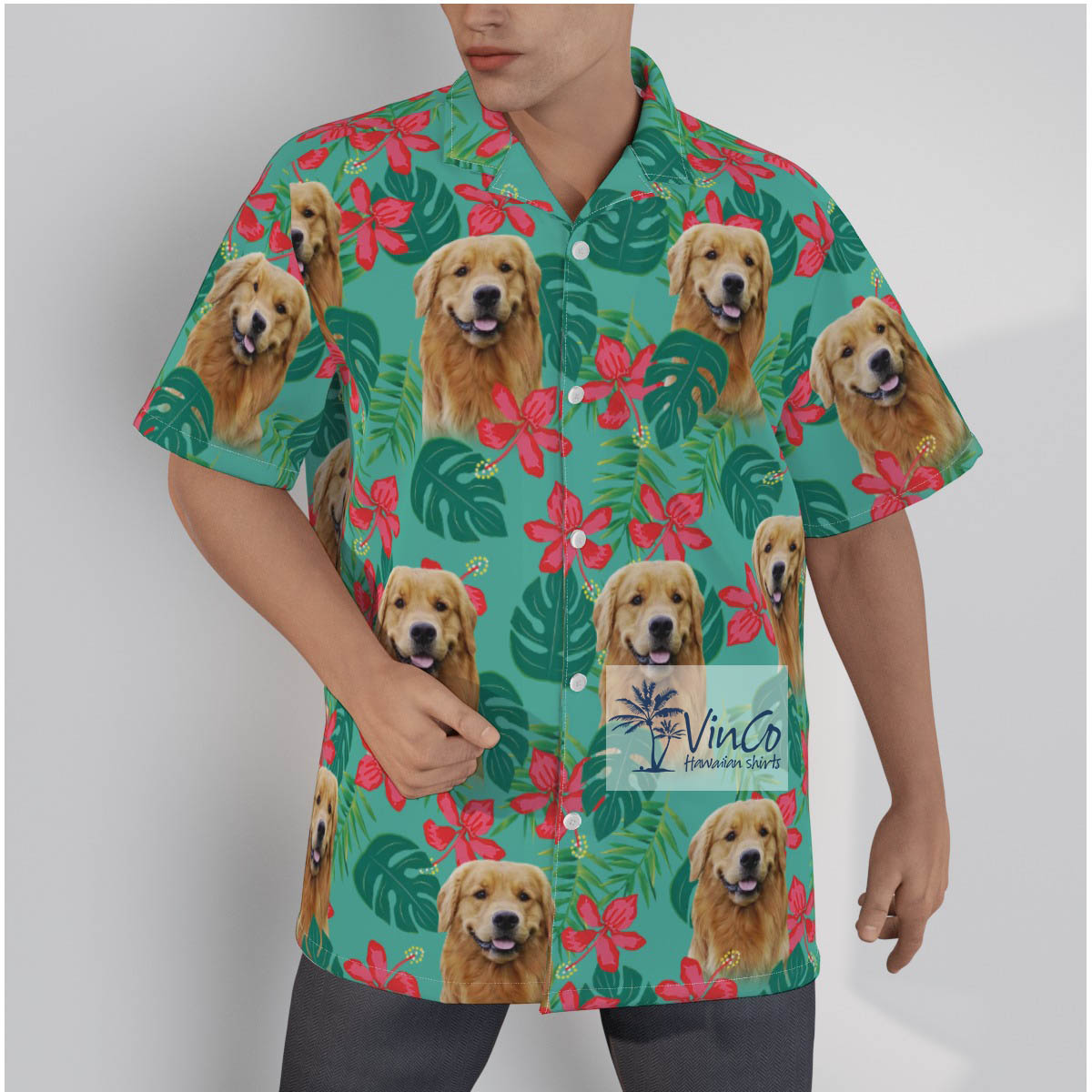 Hawaiian Shirt With Pet Face - variant image 1