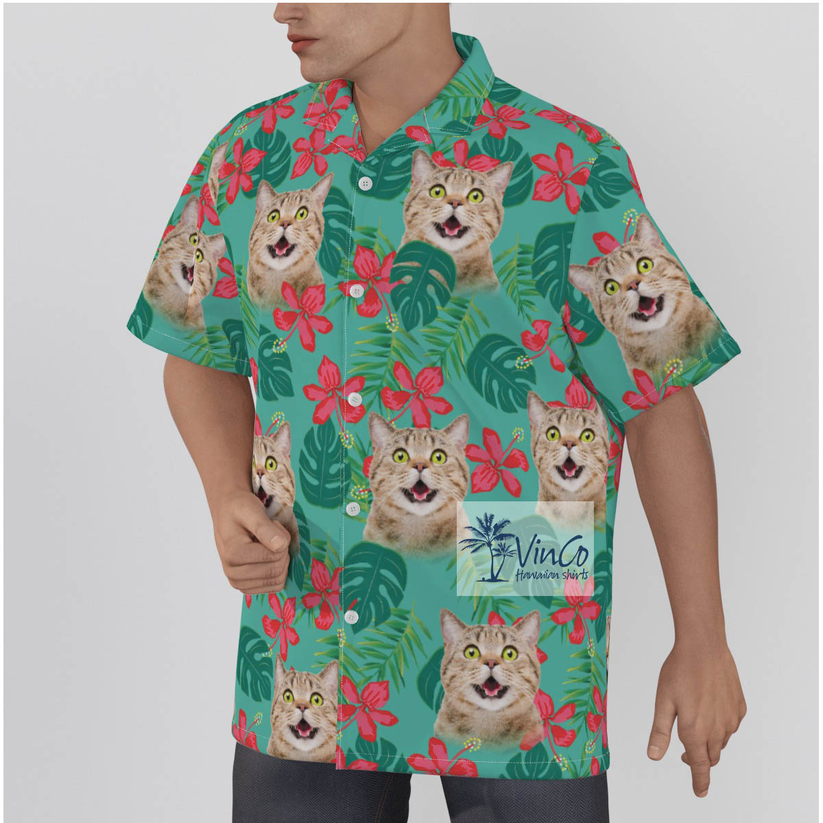 Personalized Hawaiian Shirts With Multiples Pet Face