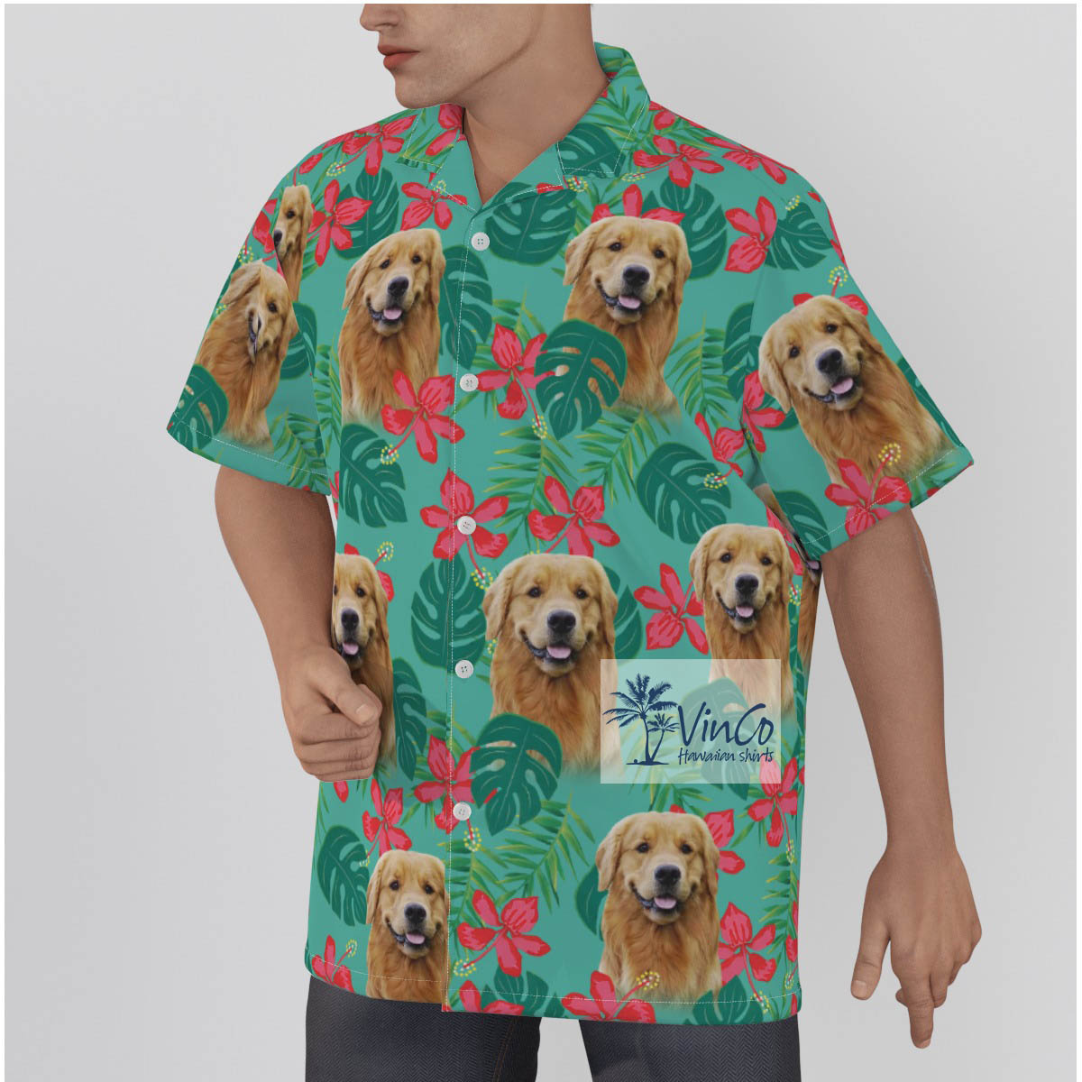 Hawaiian Shirt With Pet Face