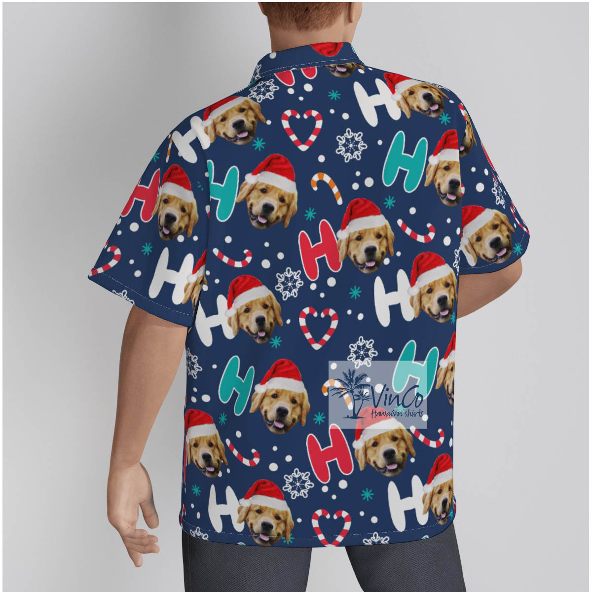 Personalized Christmas Gifts Custom Dog Ho Ho Ho Shirt For Men