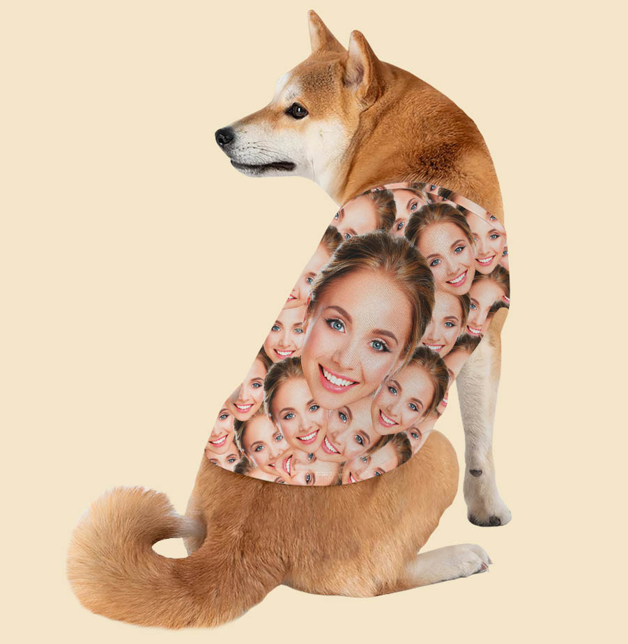 Funny Custom Multiple Faces Dog's Hawaiian Shirt - variant image 1