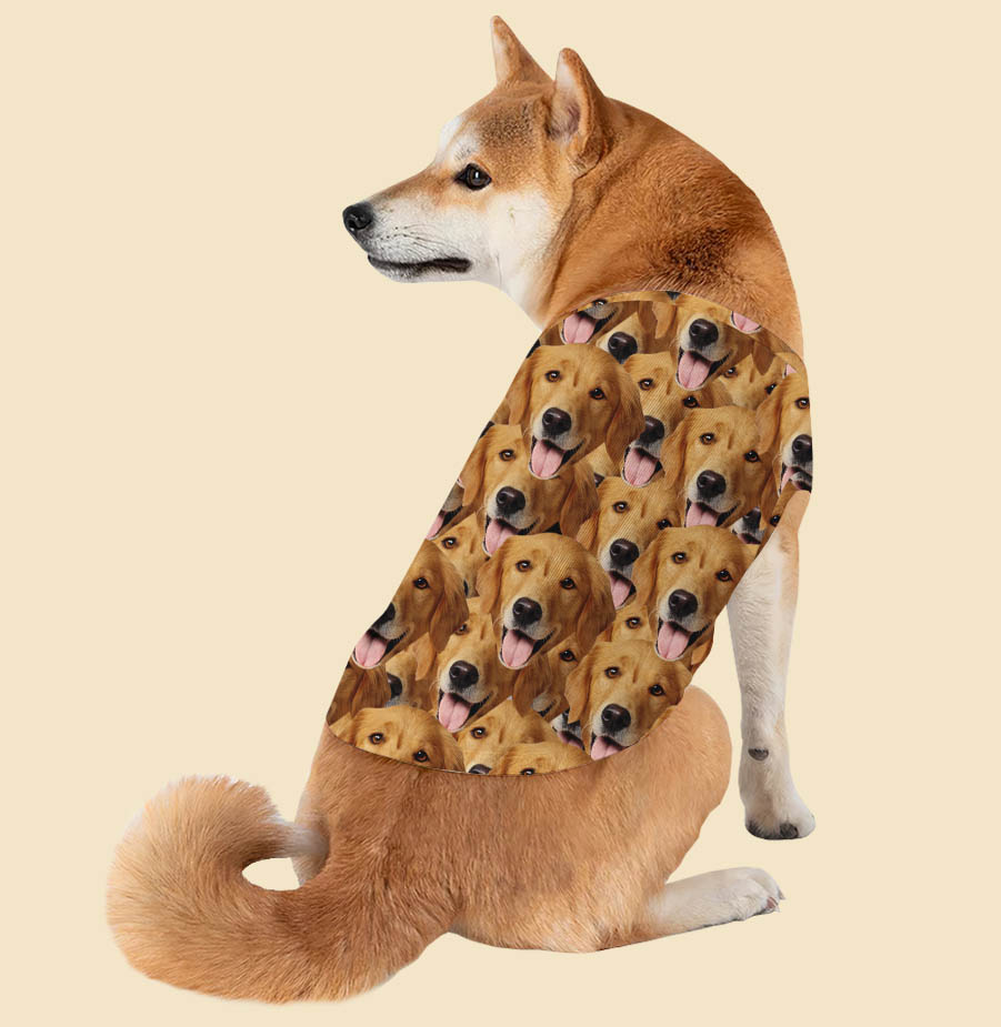 Custom Multiple Dog's Faces Hawaiian Tank Top - variant image 1