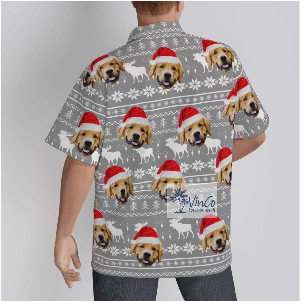 Personalized Pet Faces Ugly Christmas Shirt For Men
