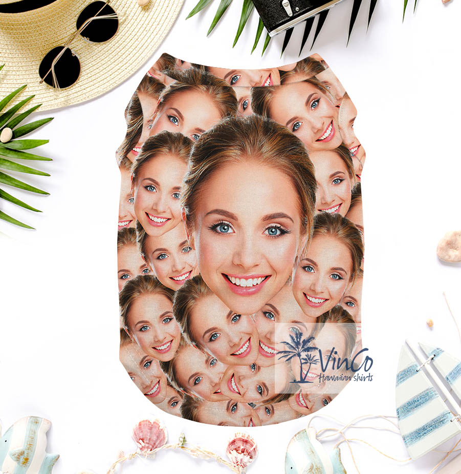 Funny Custom Multiple Faces Dog's Hawaiian Shirt