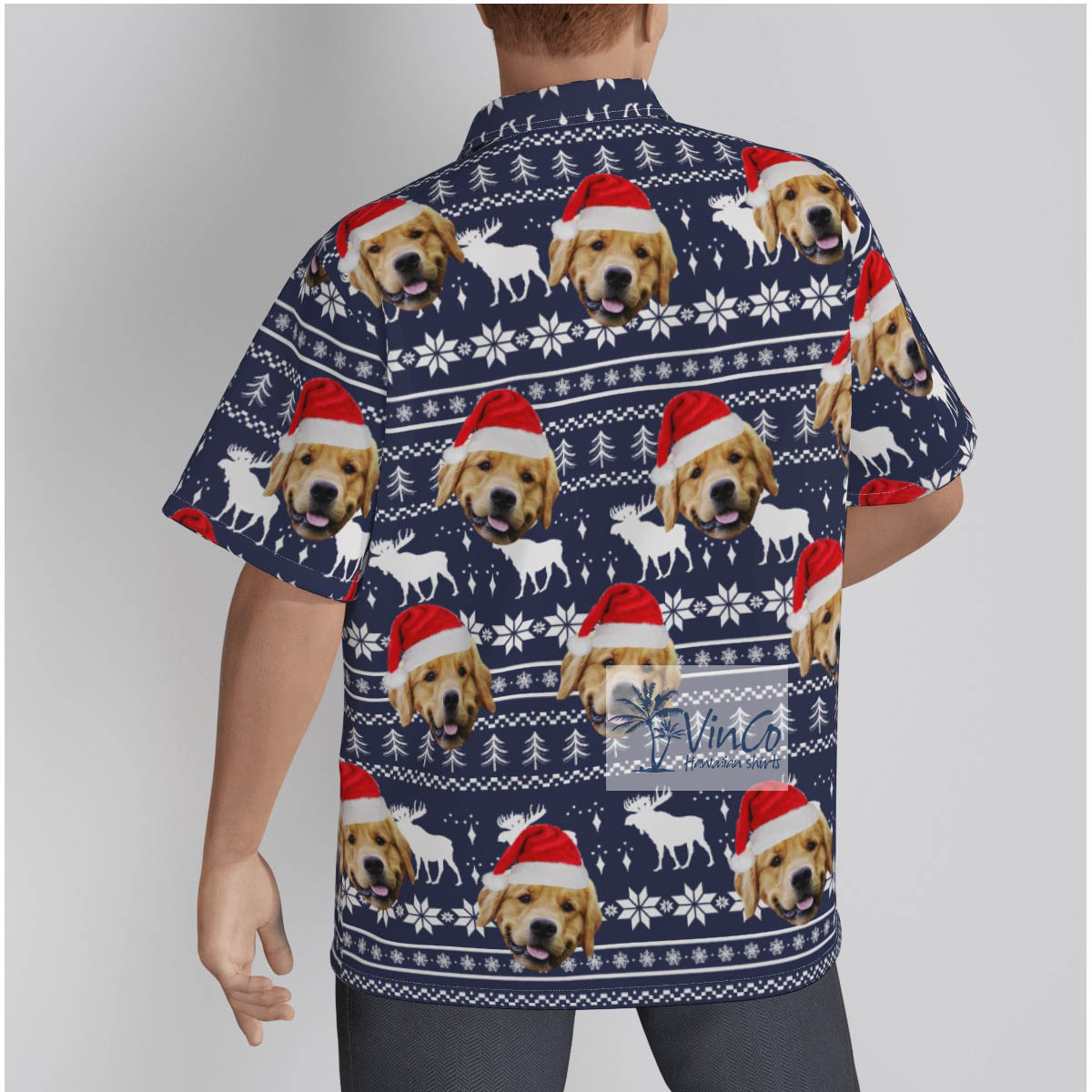 Personalized Photo Faces Christmas Hawaiian Shirt