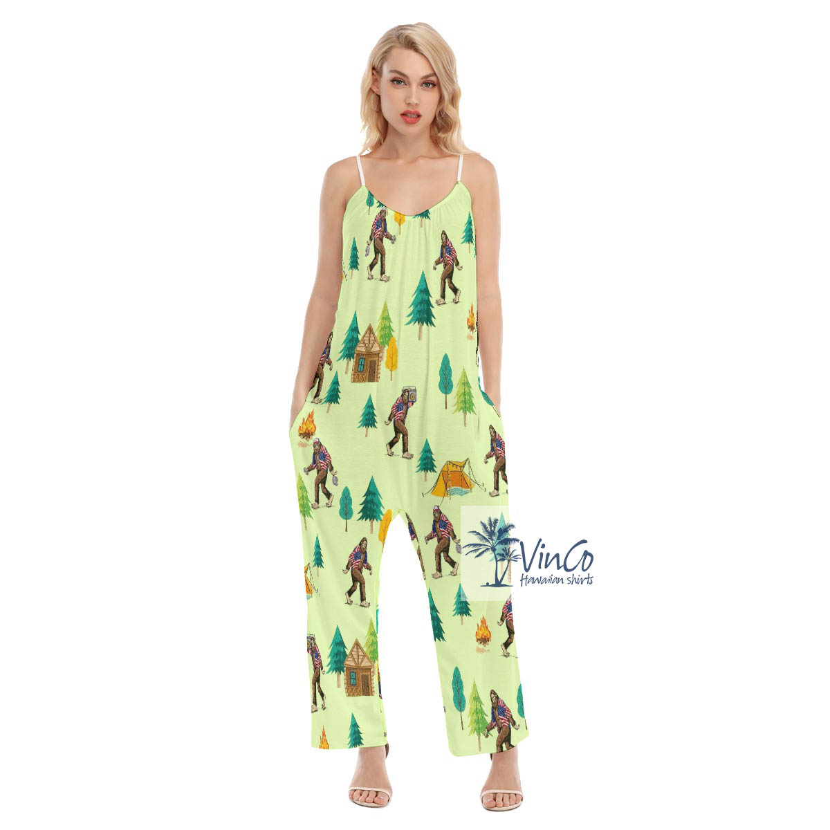 Bigfoot Summer Hawaiian Jumpsuit For Women - variant image 1