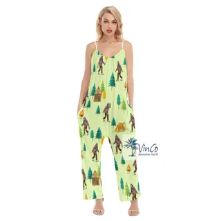 Bigfoot Summer Hawaiian Jumpsuit For Women